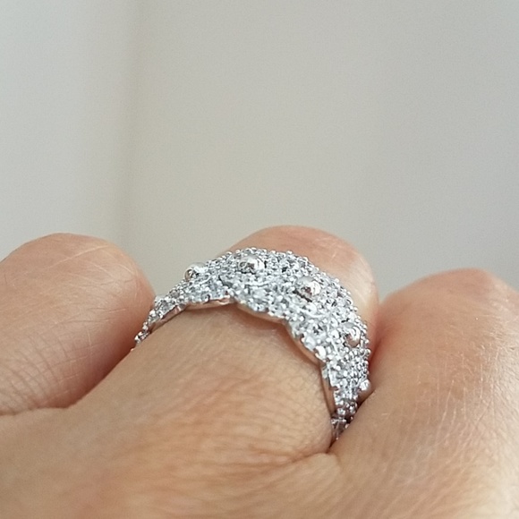 10mm Wide Eternity CZ Wedding Band
